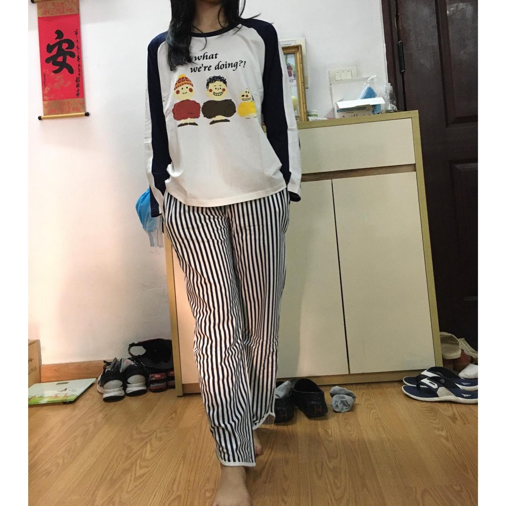 Set đồ nữ Đồ bộ mặc nhà vải COTTON 100% thông thoáng & thấm hút mồ hôi tốt, style Hàn Quốc
