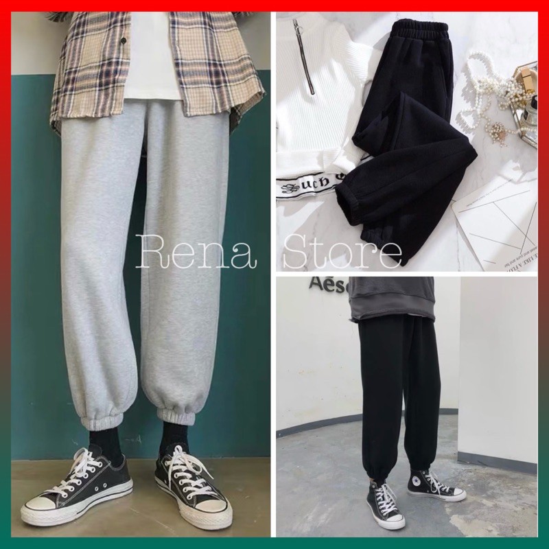 Quần jogger nỉ ❤️Sale ❤️Quần nỉ nữ dáng Unisex form rộng, kiểu dáng Ulzzang bo gấu , quần nữ jogger dáng rộng  | BigBuy360 - bigbuy360.vn