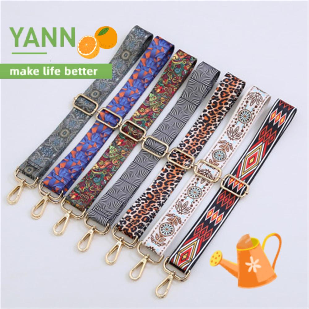 Dây Đeo Túi Xách Bằng Nylon Màu Cầu Vồng Có Thể Điều Chỉnh Thời Trang