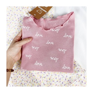 bộ mặc nhà bé gái cotton thun monybear