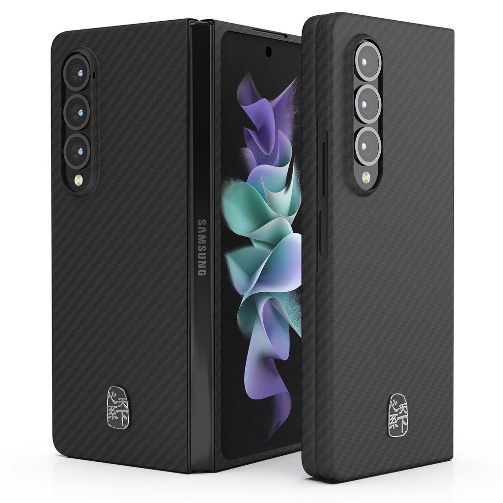 Ốp Điện Thoại Sợi Carbon Siêu Mỏng Và Nhẹ Chống Sốc Cho Samsung Galaxy Z Fold 4 3 Z Fold4