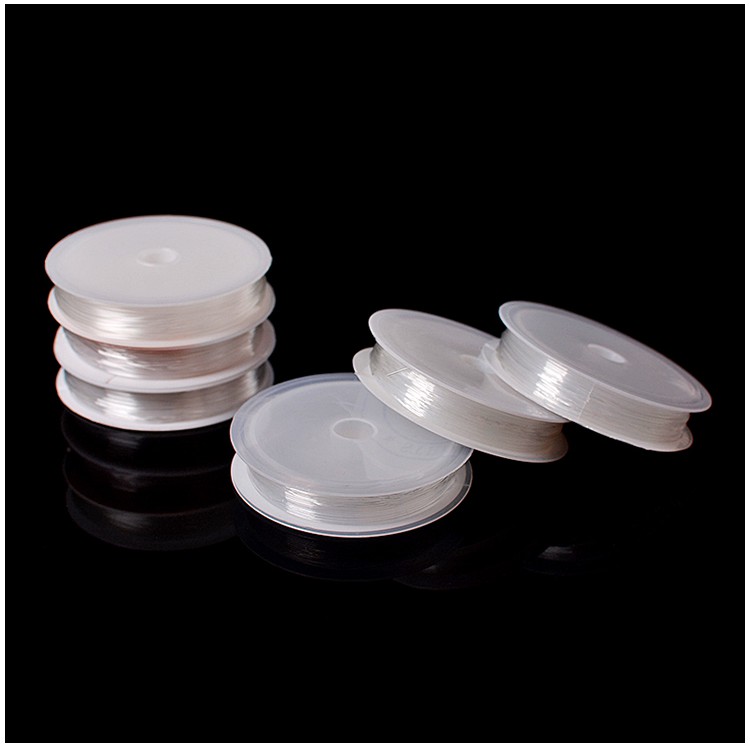 1 Lốc 10 cuộn dây cước chun co giãn nhiều màu xỏ vòng tay phong thủy bền chắc dẻo dai