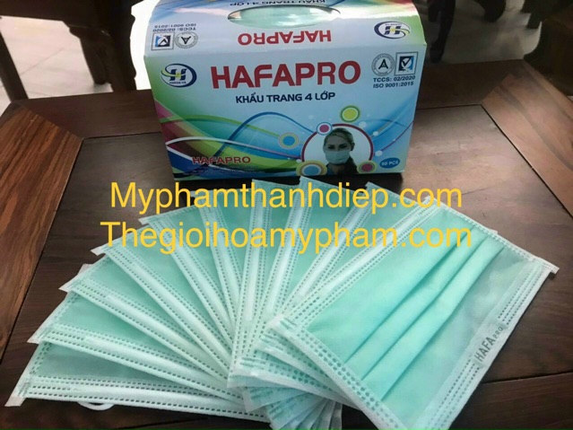 Giá sỉ nguyên thùng khẩu trang 4 lớp Hafapro [1 thùng 50 hộp x 1 hộp 50 cái]