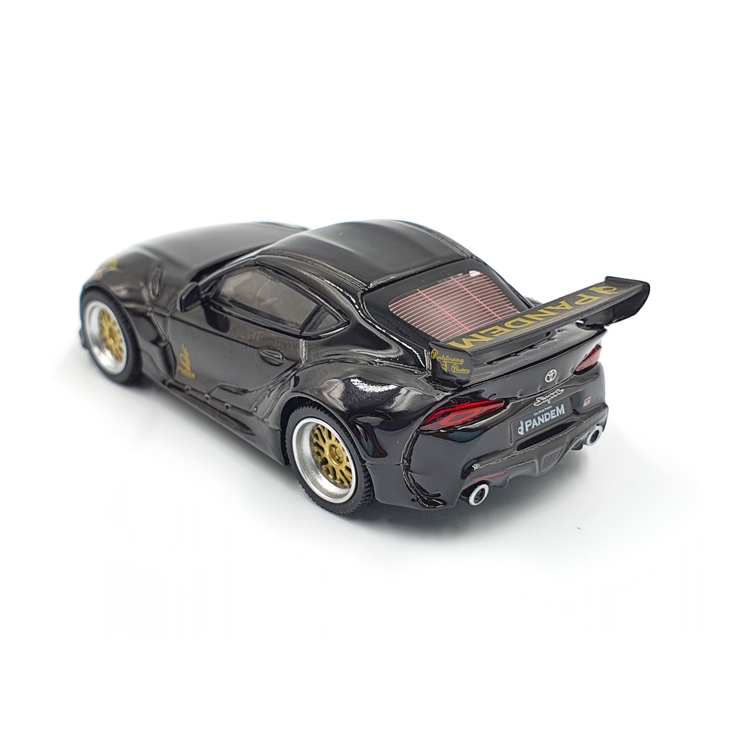 Xe Mô Hình Pandem Toyota GR Supra V1.0 Black LHD 1:64 Mini GT (Đen)