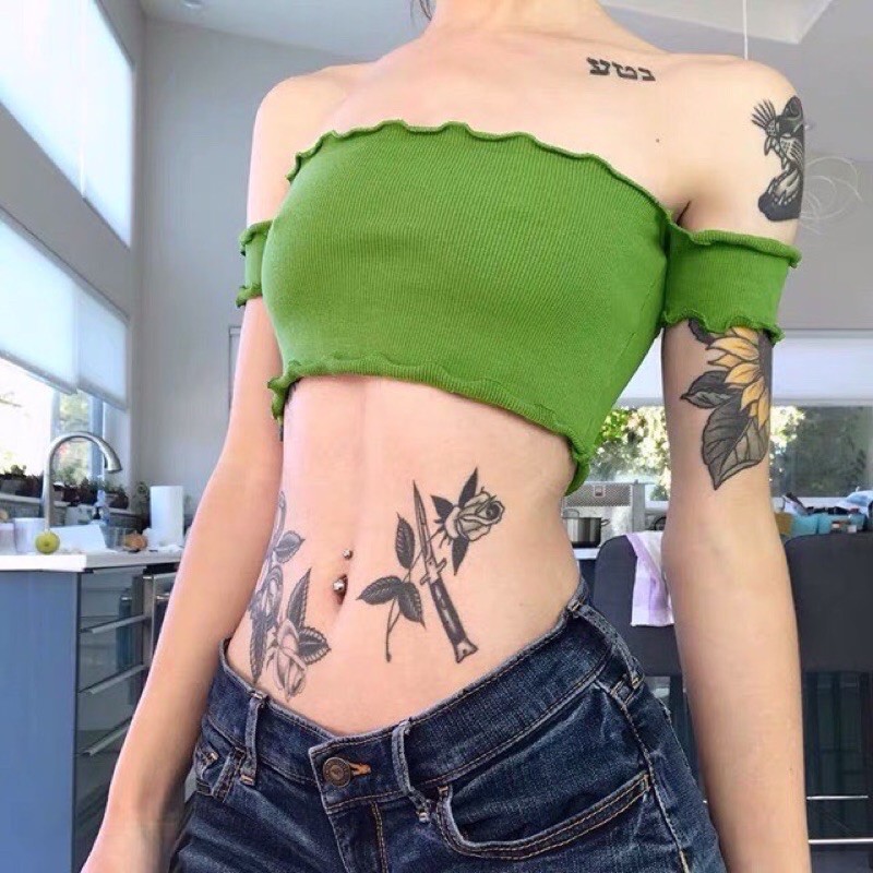 [Mã FAMAYWA giảm 10K đơn 50K] 🍓🍓áo Croptop bẹt vai bao quyến rũ, mát mẻ cho mùa hè🍓🍓 | BigBuy360 - bigbuy360.vn