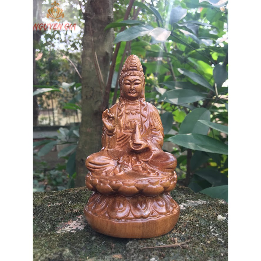 Tượng để xe - Tượng Quan thế âm bồ tát để xe ôtô bàn làm việc