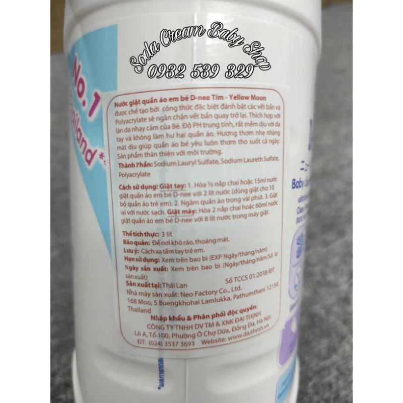 Nước giặt xả Dnee 3000ML công ty Đại Thịnh