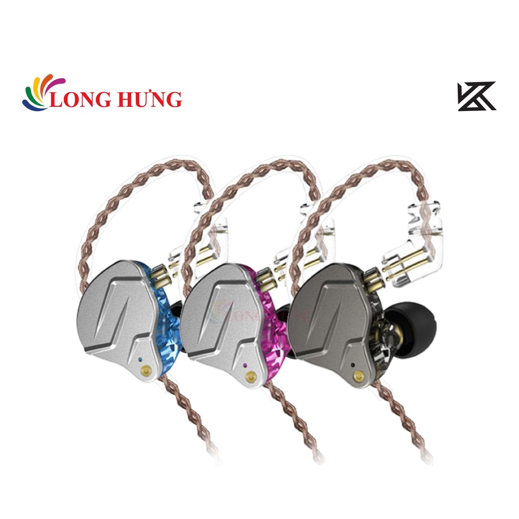 Tai nghe có dây có mic KZ ZSN PRO - Hàng chính hãng - Thiết kế mới mẻ, kiểu nhét tai cứng cáp, cổng 3.5mm tiện dụng