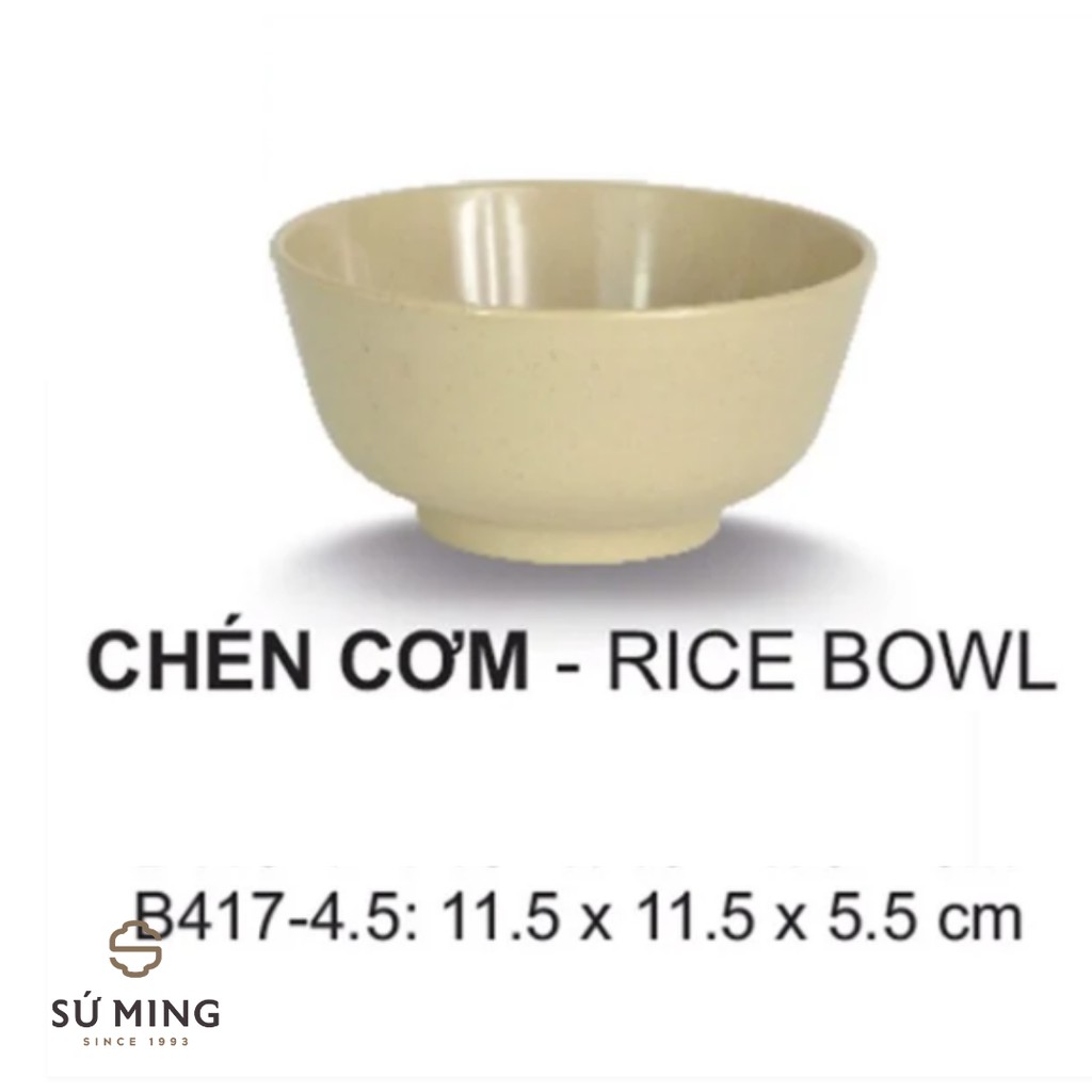 Chén Bát Cơm Nhựa Melamine Cao Cấp Đủ Size Dùng Trong Nhà Hàng, Quán Ăn