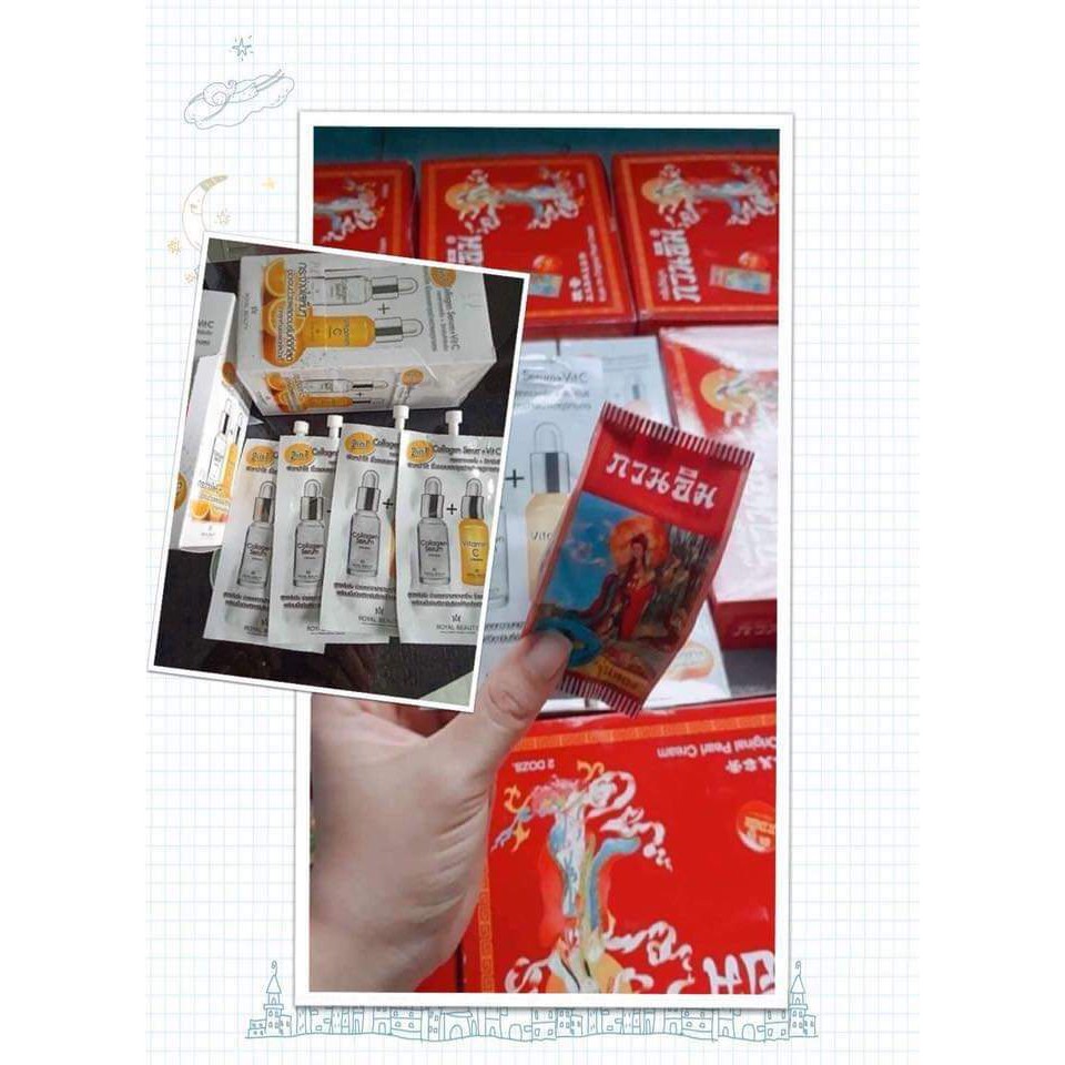 KEM SÂM CÔ TIÊN CHUẨN NỘI ĐỊA THÁI LAN - Serum collagen vit C