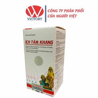 Ích Tâm Khang sản phẩm vàng cho người bệnh tim mạch Hộp 90 Viên - Victory