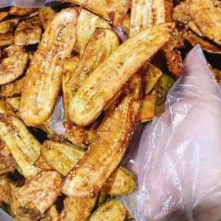 Chuối sấy mè gừng