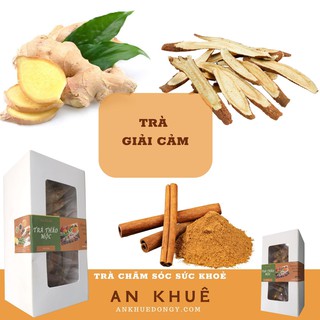 Trà giải cảm, hỗn hợp các loại thảo mộc vỏ quế, gừng, cam thảo – Thảo mộc AN KHUÊ