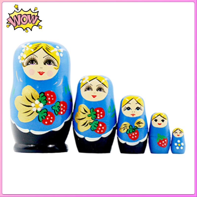 Bộ 5 Búp Bê Nga Matryoshka Dùng Làm Quà Tặng Giáng Sinh / Năm Mới