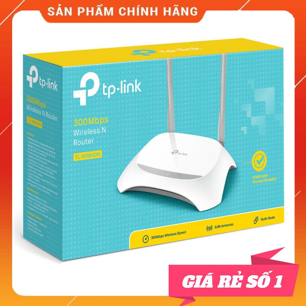 [Chính Hãng] Bộ phát Wifi TP-Link 840 - BH 24 tháng Chuẩn N Tốc Độ 300Mbps