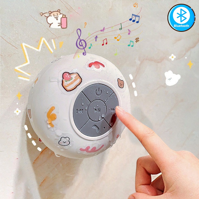 Loa Bluetooth Không Dây Mini Chống Nước Thích Hợp Cho Phòng Tắm
