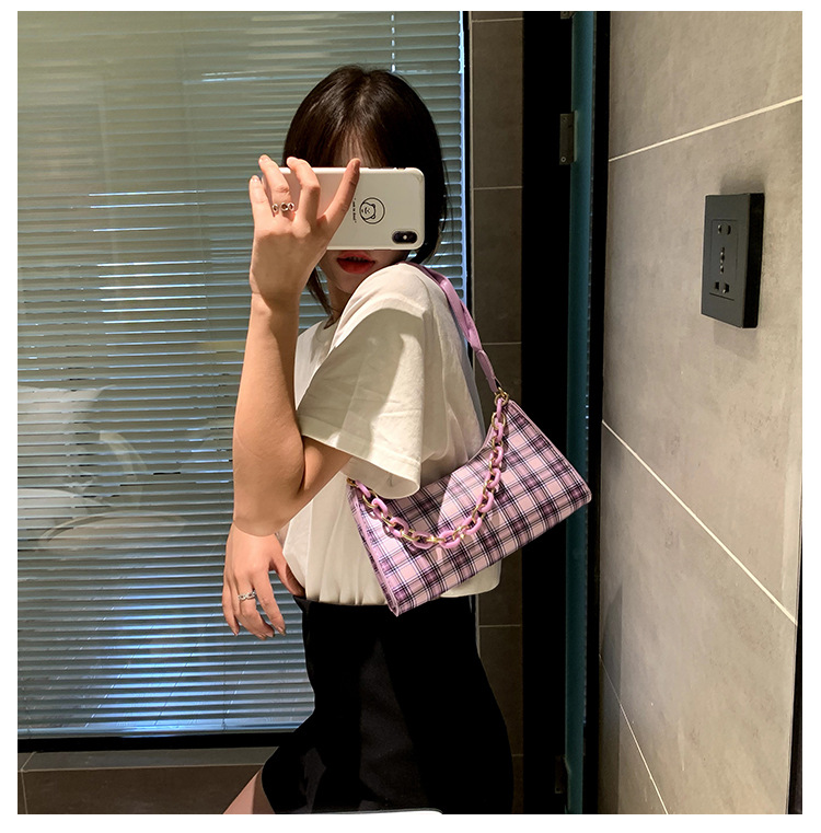 SUXI Túi Xách Đeo Vai Kẻ Sọc Kiểu Hàn Quốc Xinh Xắn Cho Nữ