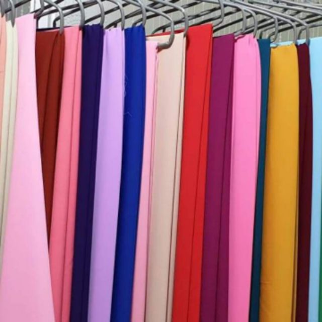 Quần lụa hồng ngọc may sẵn