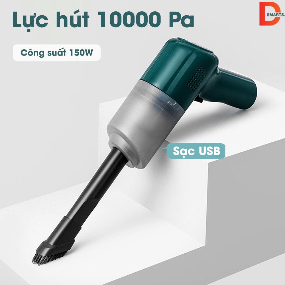 Máy hút bụi cầm tay sạc USB tiện lợi, hút sạch bụi bẩn, mảnh vụn nhỏ