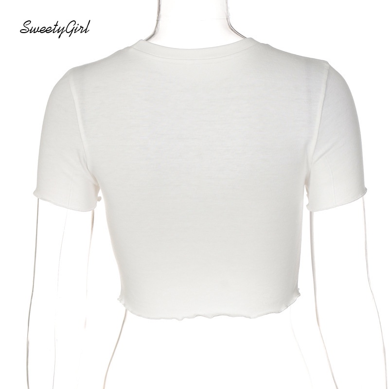 Áo Thun Crop Top Tay Ngắn 2022 Gợi Cảm Cho Nữ