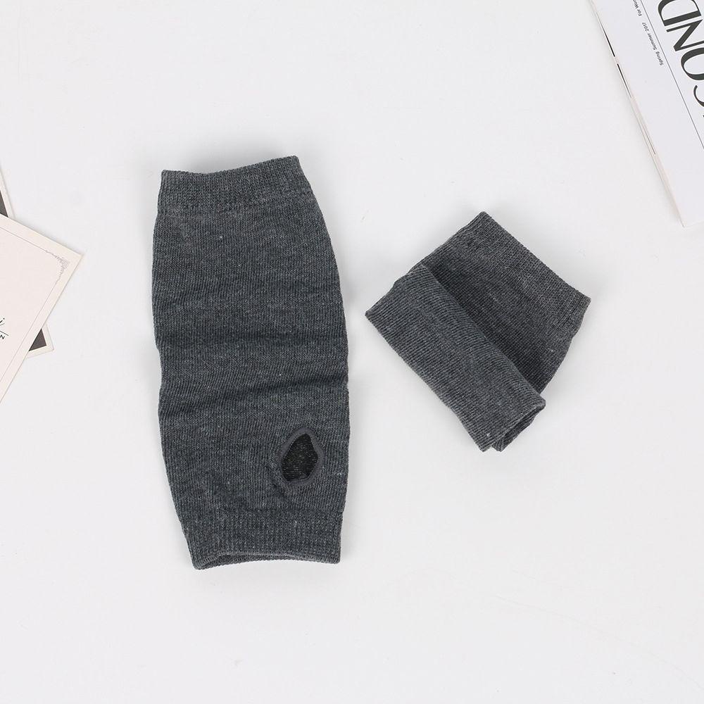 Găng Tay Dệt Kim Hở Ngón Mềm Mại WMES15H Họa Tiết Kẻ Sọc Phong Cách Hip Hop Punk