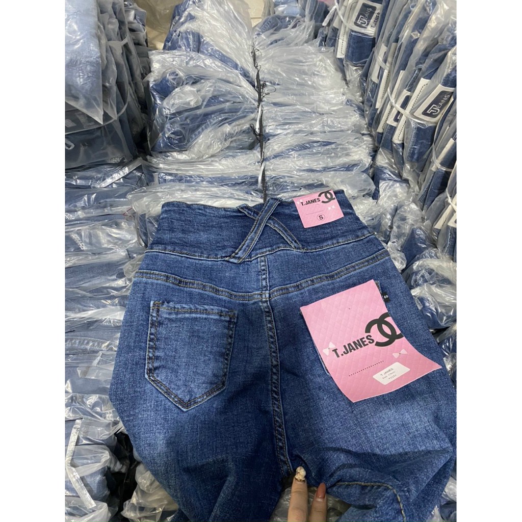 Quần jean nữ gân cạp đai cao(video+ảnh thật) | BigBuy360 - bigbuy360.vn