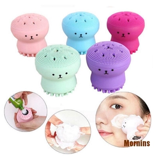 Ms❀dụng cụ rửa mặt silicone hình bạch tuộc nhỏ xinh