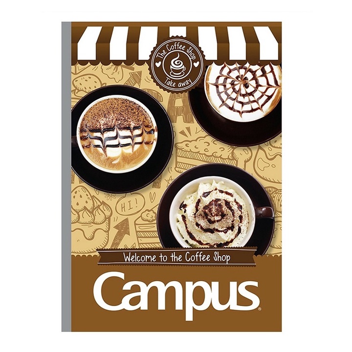 Vở kẻ ngang có chấm khổ B5 Coffee Shop Campus 120 trang BCOF120