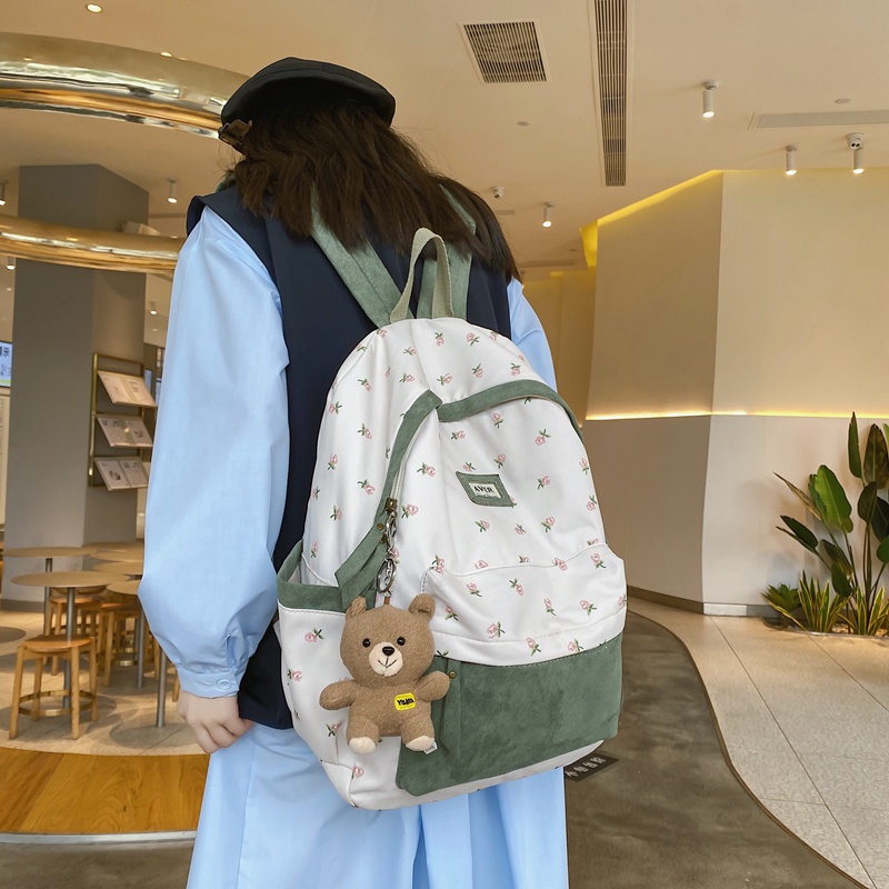 Ba lô học sinh sức chứa lớn 14 inch phong cách Hàn Quốc 2022