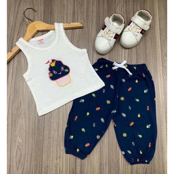 Bộ Alibaba Bé Gái Thun Cotton