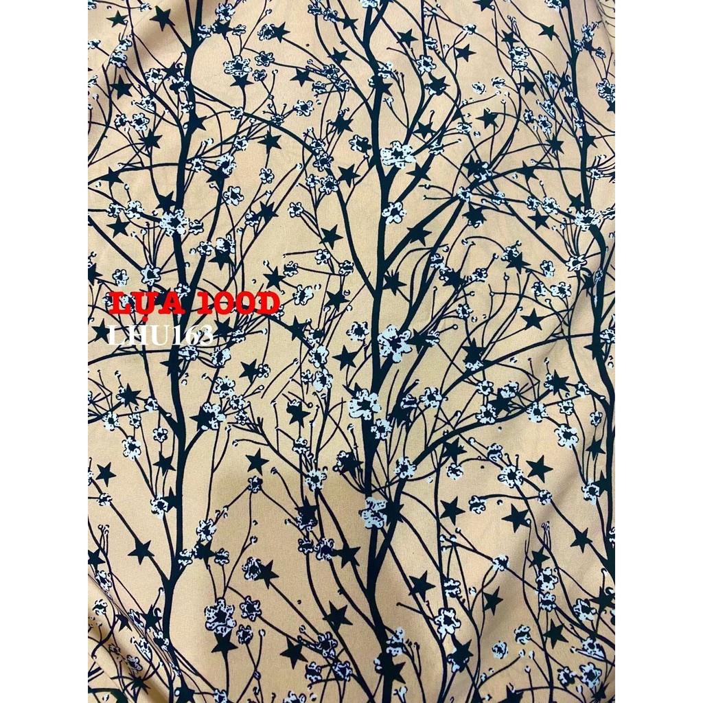VẢI LỤA 100D HOA NHÍ - DÒNG VẢI THÔNG DỤNG - 1 MÉT X 1M5