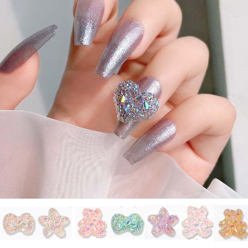 [Hàng mới về] Đá 3d trong suốt tự trang trí móng tay nghệ thuật