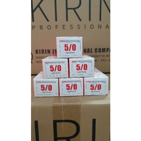 Thuốc nhuộm tóc dưỡng chất collagen mềm mượt, bóng tóc + Oxy trợ nhuộm | KIRIN 5/0