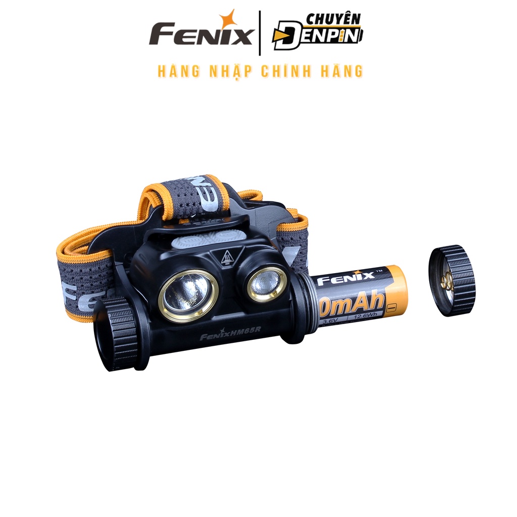 Đèn Pin Đội Đầu Fenix HM65R độ sáng 1400 Lumen, tầm chiếu xa 163m, Tích hợp sạc Type C
