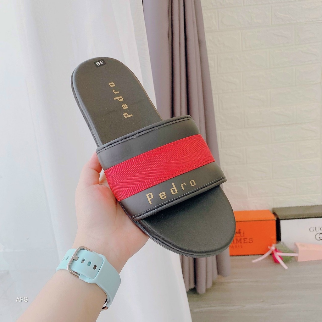 Dép nam nữ quai ngang pedro 2 loại đen và trắng cao cấp hàng mới