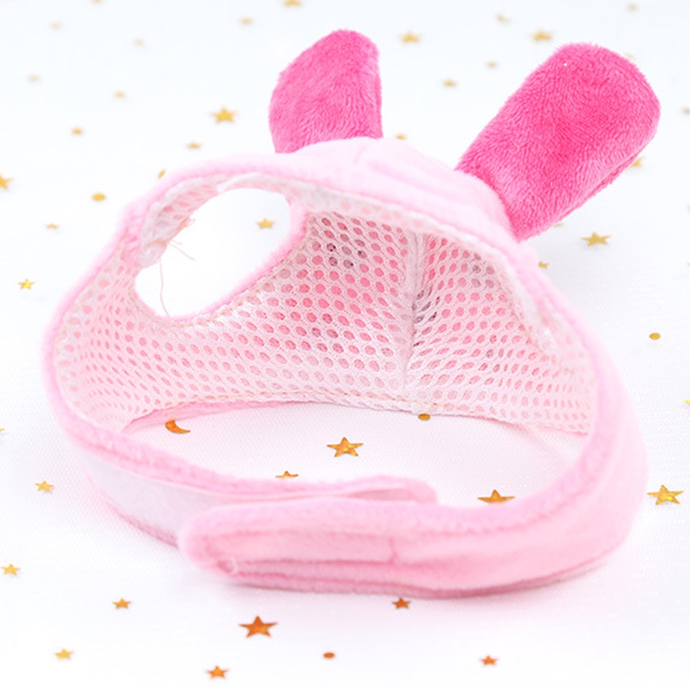 Mũ Tai Thỏ Bằng Vải Lông Có Thể Điều Chỉnh Kích Thước Dễ Thương Cho Thú Cưng