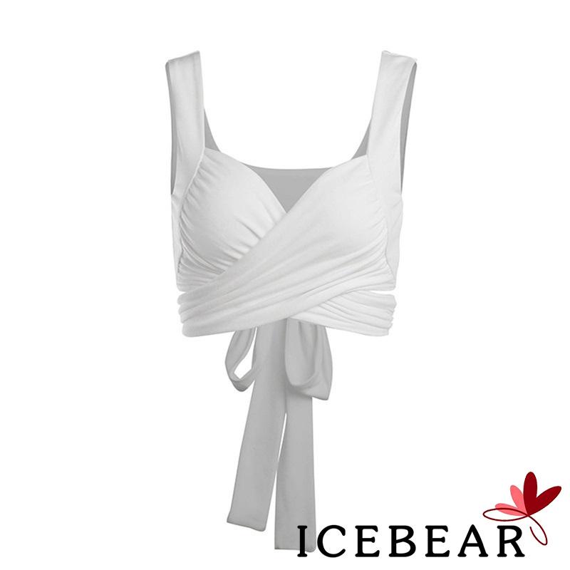 Áo hai dây cổ chữ U hở lưng màu sắc đơn giản dành cho nữ