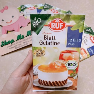 Gelatine hữu cơ ruf Đức dạng lá[date 2023]