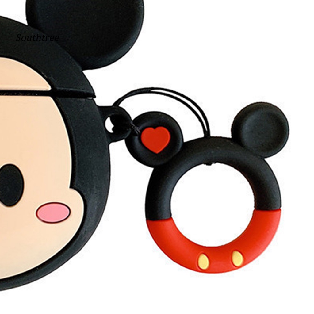 Vỏ Bảo Vệ Hộp Sạc Tai Nghe Bluetooth Hình Minnie-Mickey Dễ Lắp Đặt