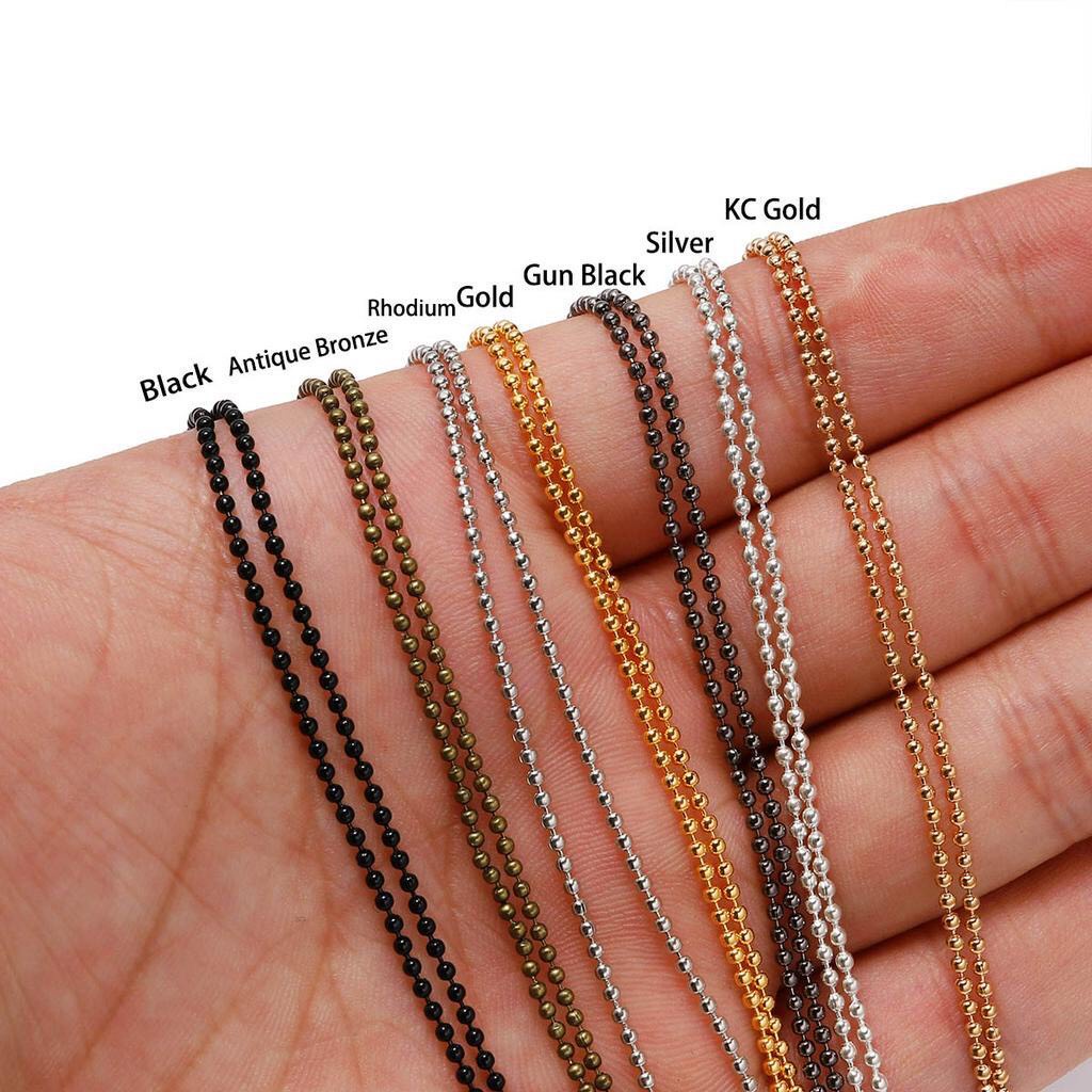 Dây xích bi làm dây chuyền handmade
