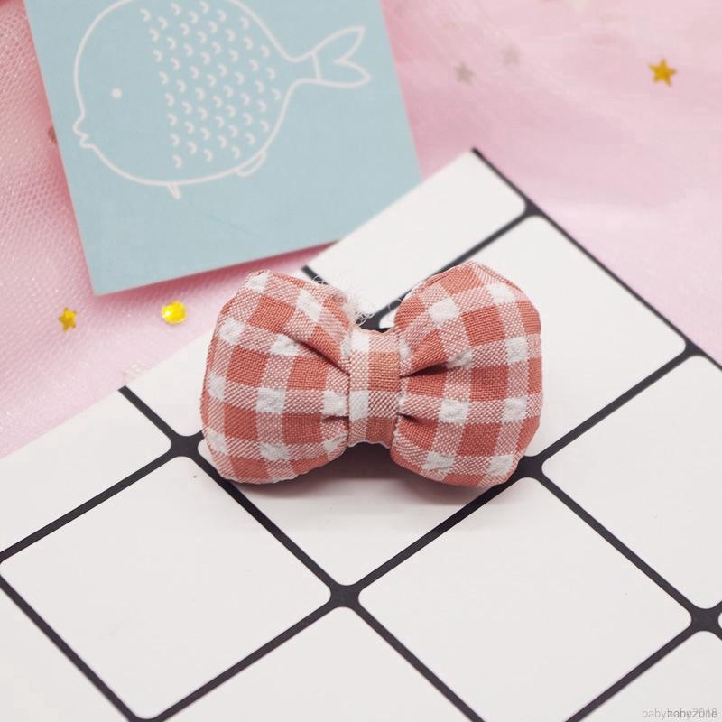 Băng đô nơ họa tiết ca rô đính nơ đáng yêu dành cho bé gái