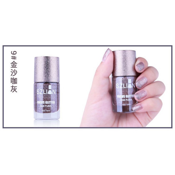 Sơn móng tay KIM TUYẾN cực kỳ sang chảnh SZLIAN Cao cấp 15ML