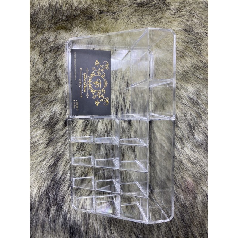 Khay kệ mica đựng mỹ phẩm, mực phun xăm