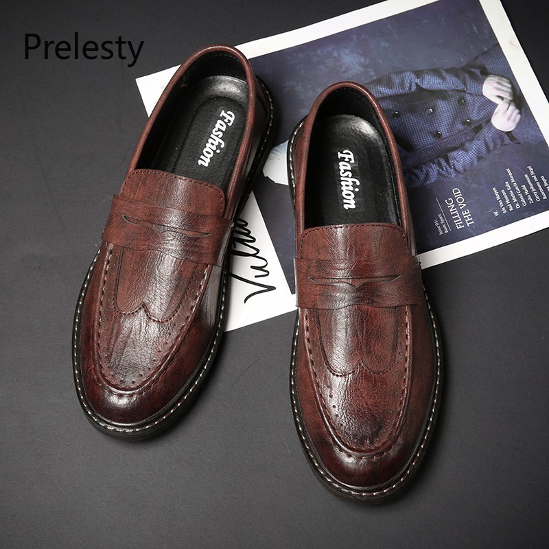 Lazy Leather Shoes For Men Office Fashion