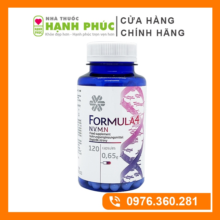 Formula 4 Siberi Mẫu Cũ - Novomin Siberi Mẫu Mới - Viên uống chống oxy hóa, phục hồi tế bào khỏe mạnh - 120 viên