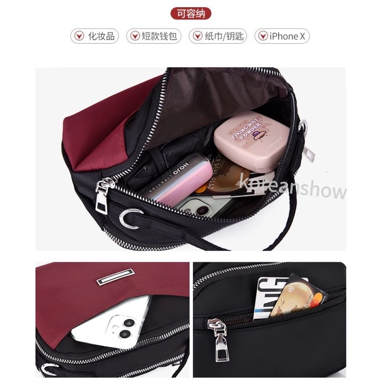 Túi xách nữ Túi đeo chéo Mini màu đen phong cách Hàn Quốc thời trang cho nữ-77