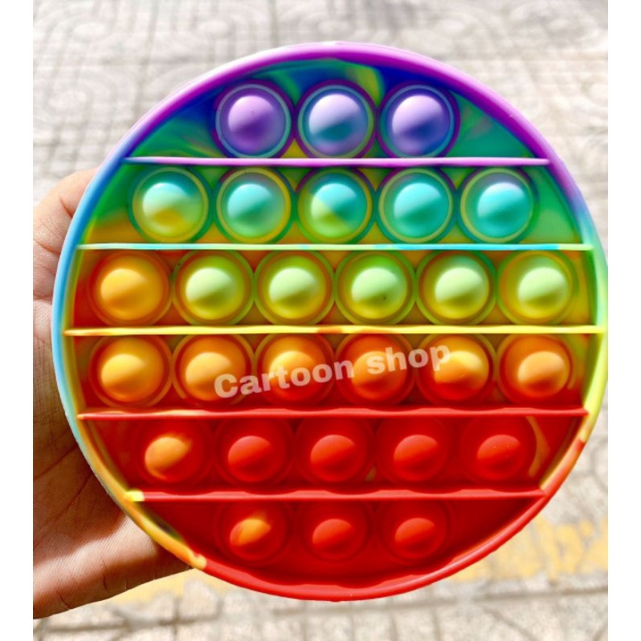 (SẴN HÀNG) POP IT TIKTOK 2021 pop it fidget toy rainbow đồ chơi bóp bong bóng xả stress giảm căng thẳng