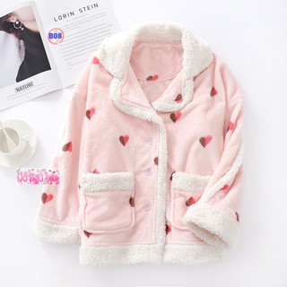 Áo Bông Viền Lông Cừu B08