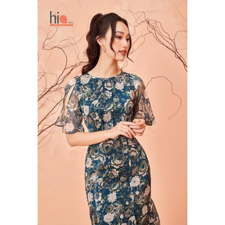 Đầm hoa, váy xoè thiết kế dự tiệc sang trọng dáng đuôi cá cao cấp sang chảnh - Hia Store