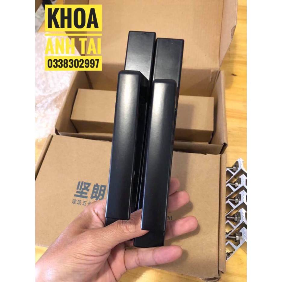 Khoá tay gạt cửa nhôm Kinlong lắp hệ Việt pháp 4500, PMA, hệ 700, hệ 1000, sắt hộp 3x6, sắt hộp 4x8